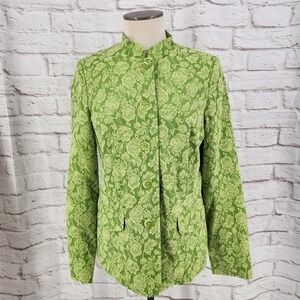 Jacquard Floral Blazer Jacket Cottage Regency Fairy Maximalist Dialogue Medium